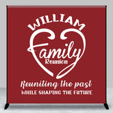 Aperturee - Returning The Past Red Custom Family Reunion Backdrop